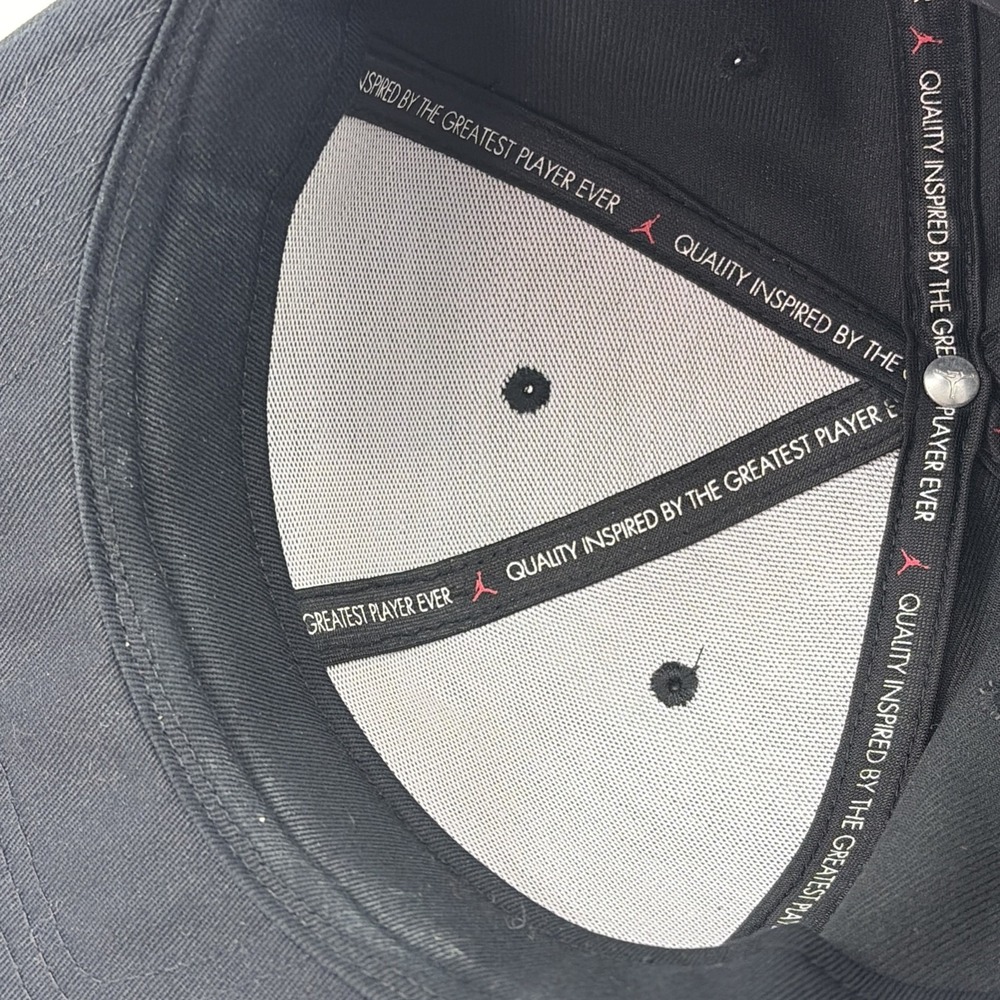 Nike Air Jordan Jumpman Pro Hat Cap Snap Back Black White Logo One Size A - Picture 9 of 14
